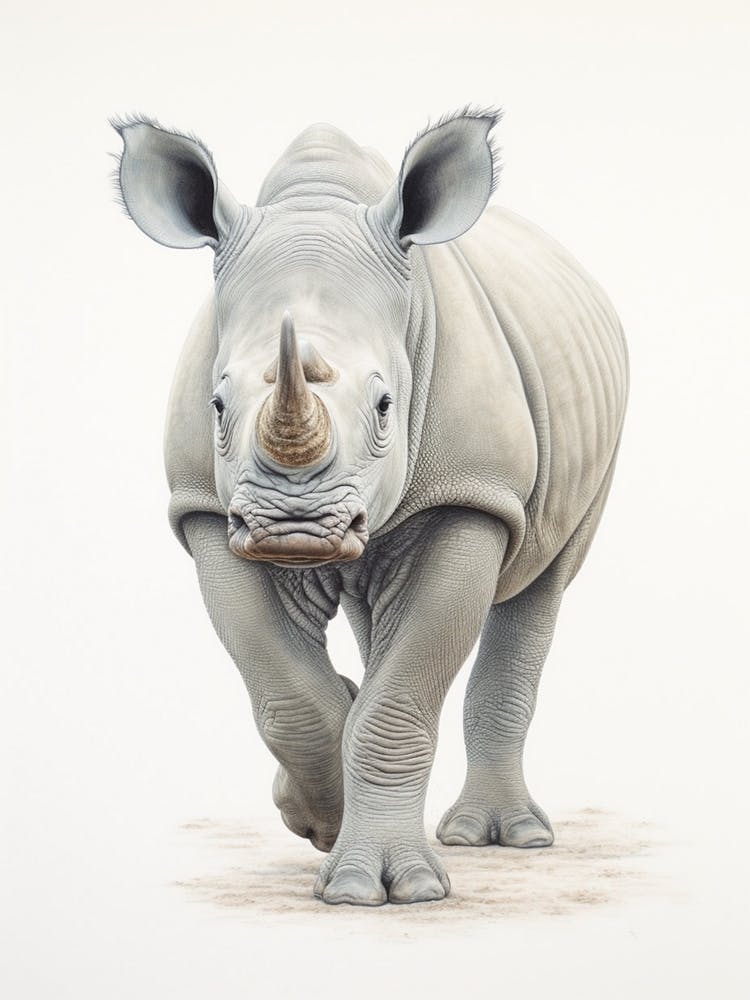 Simple Illustration Of A Rhino 4