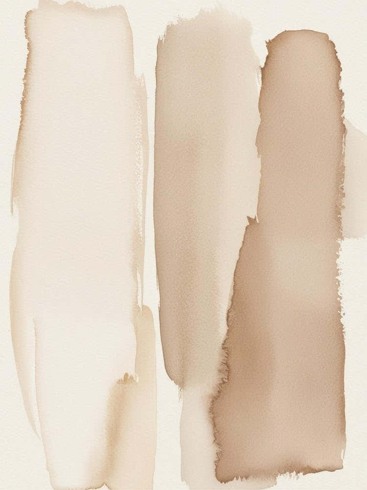 Beige Brushstrokes