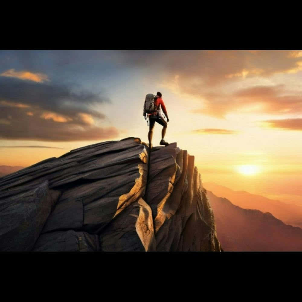 Man On Top Of Mountain 1