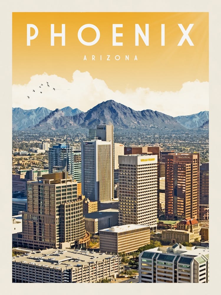 Phoenix Arizona Travel Poster