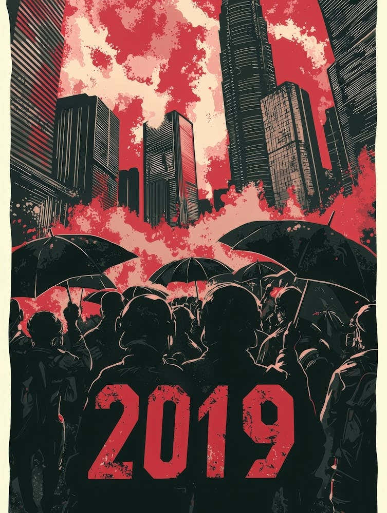 Aihrgdesign A Bold Activist Poster Symbolizing The Hong Kong