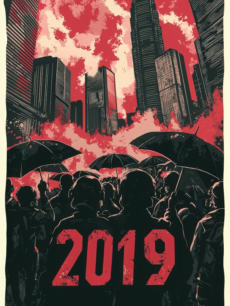 Aihrgdesign A Bold Activist Poster Symbolizing The Hong Kong