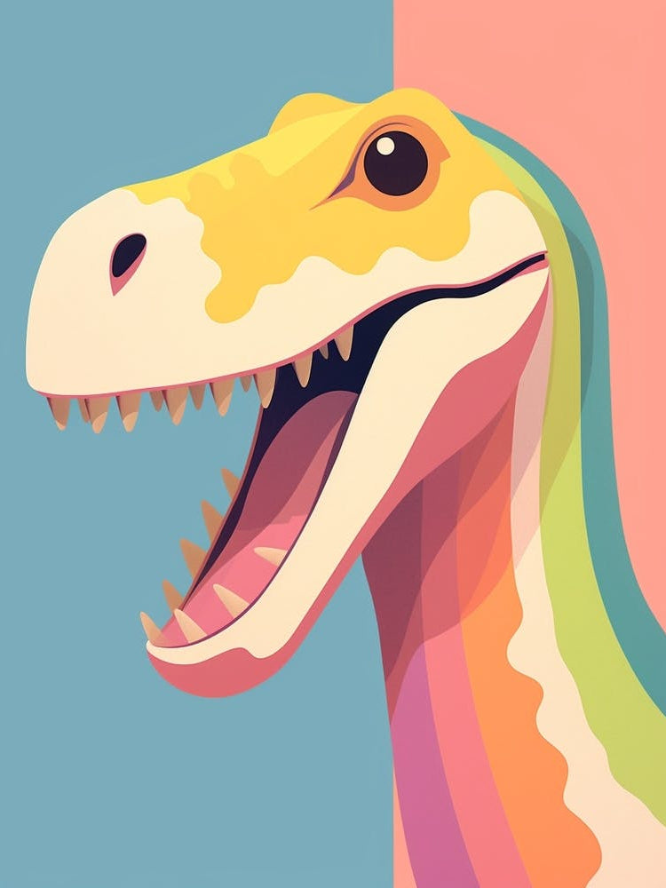 Colourful Dinosaur Baryonyx 5