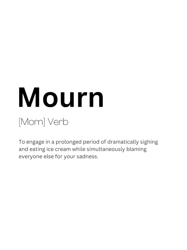 Mourn Definition Meaning