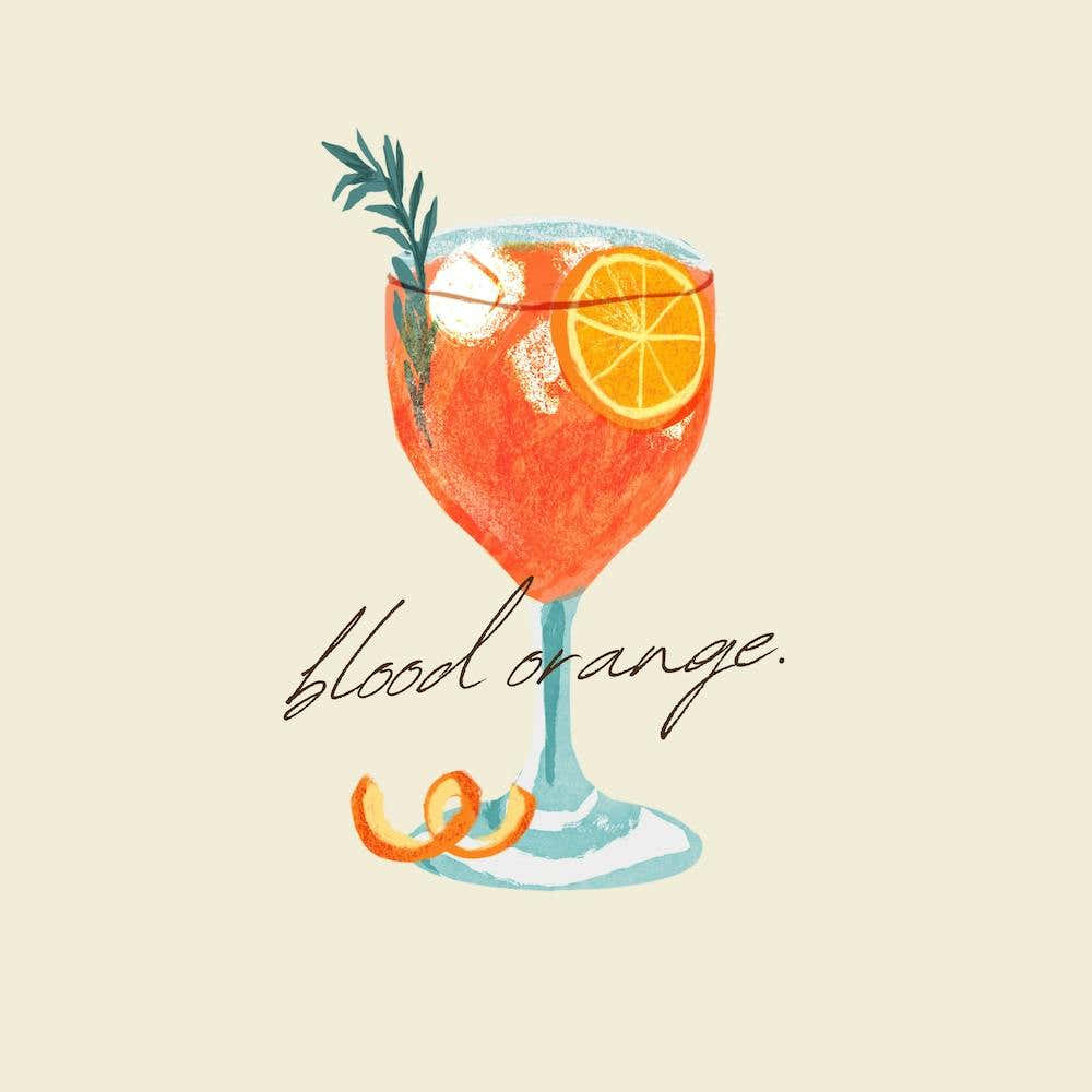 Blood Orange Square
