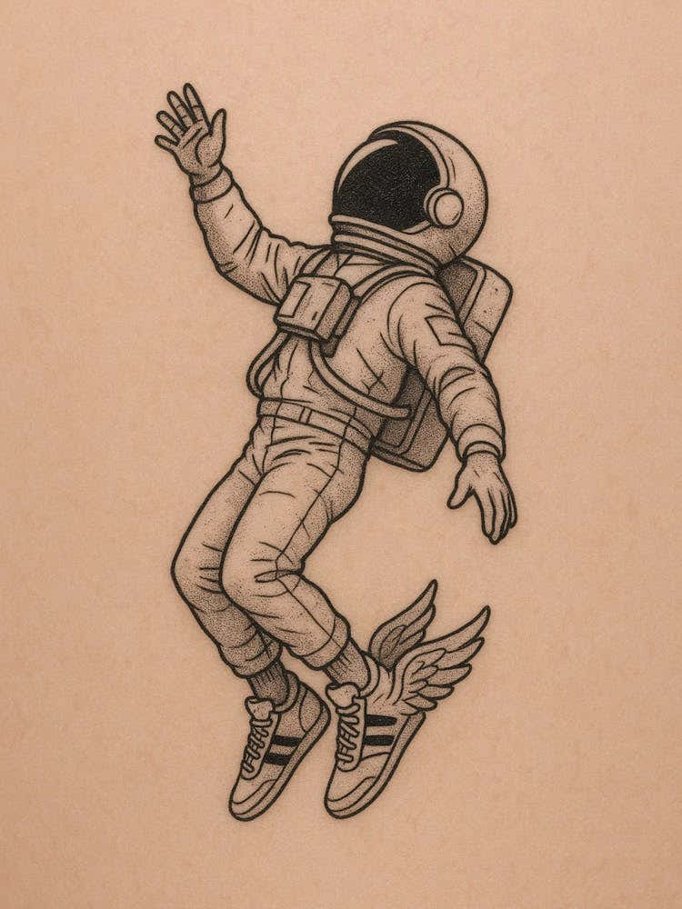 Astronaut Tattoo