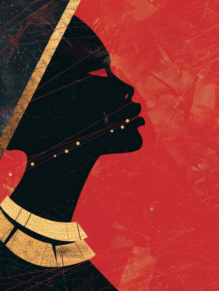 Silhouette Of African Woman 14