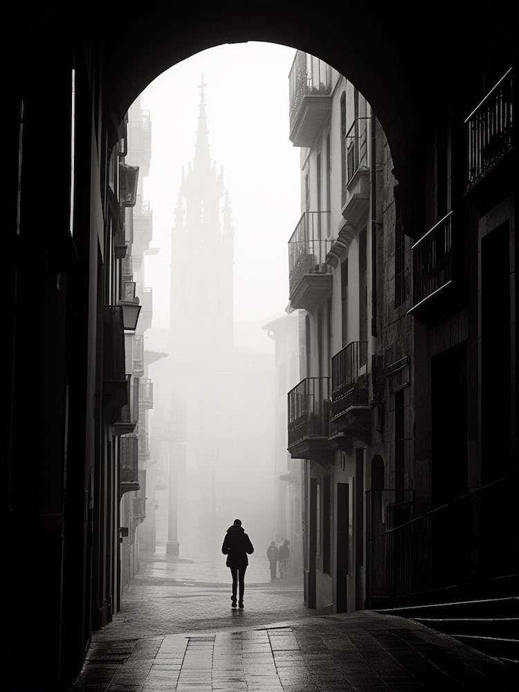 Oviedo, Spain, Black And White Analogue Photography 1