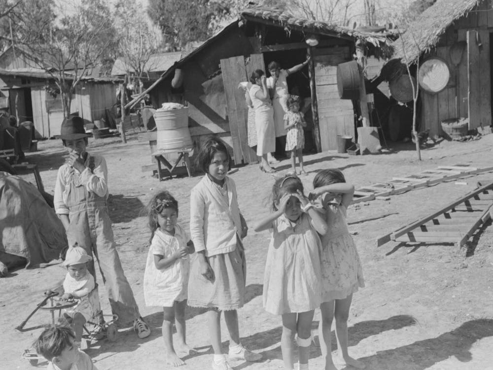 Mexican Children, San Juan, Texas By Russell Lee