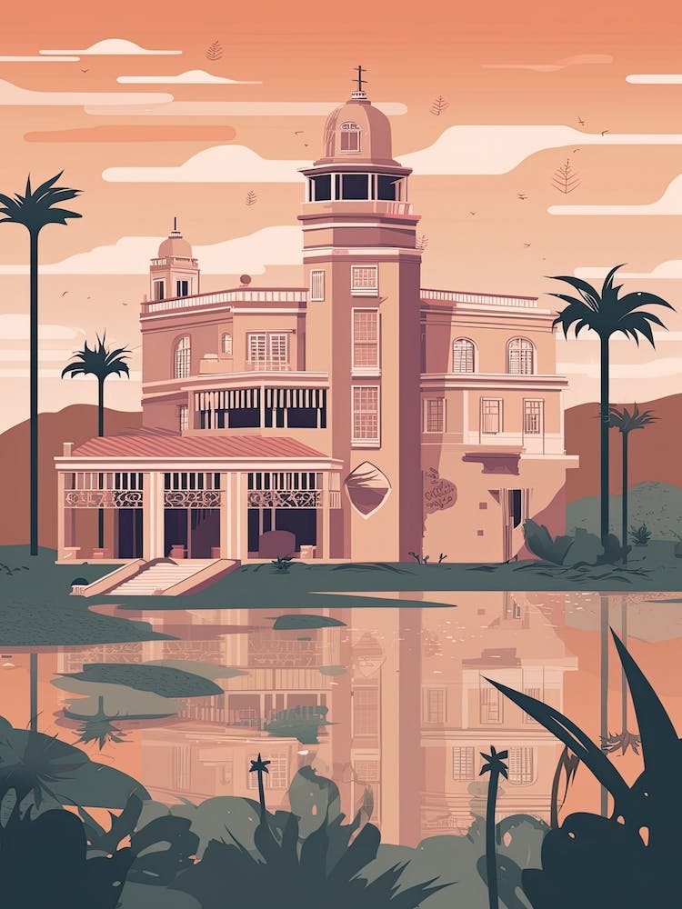 Casablanca Morocco Travel Illustration 4