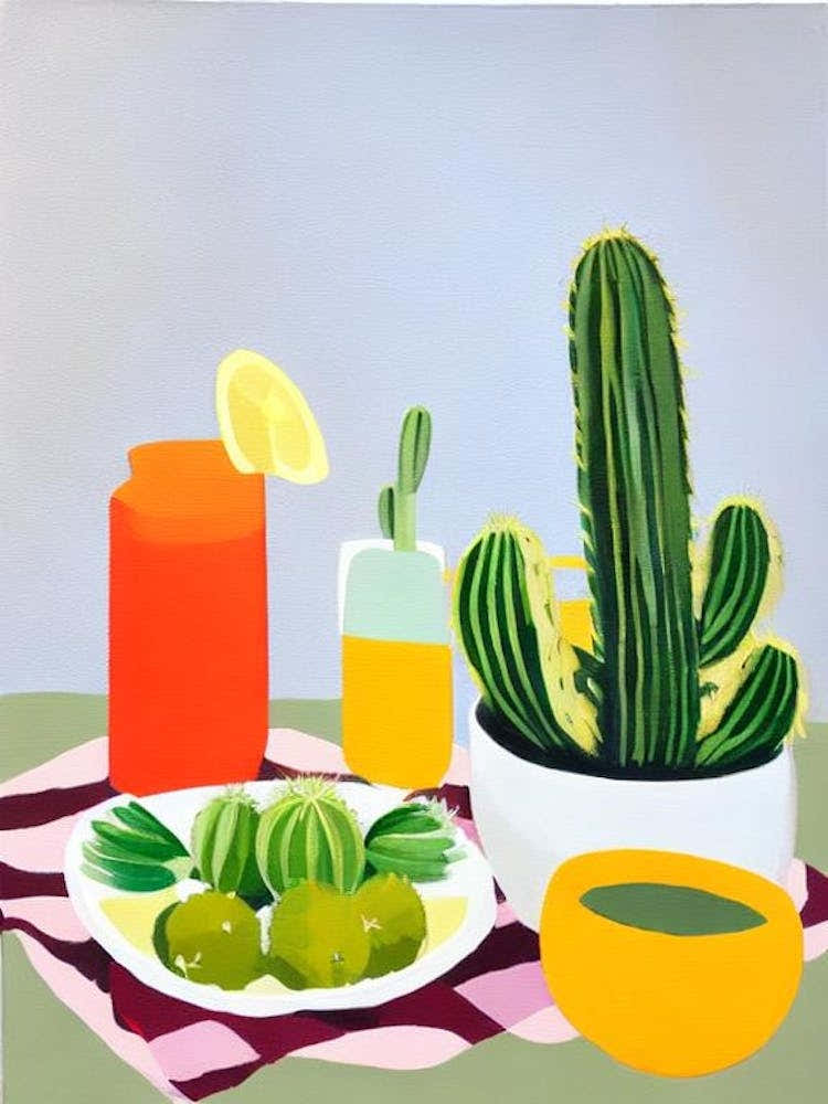 Cactus Pad Tablescape vegetable