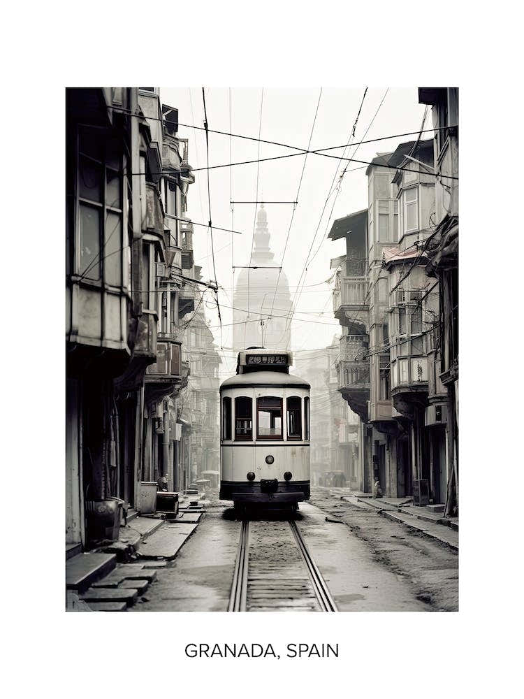 Poster Of Istanbul, Turkey, Photography In Black And White 8