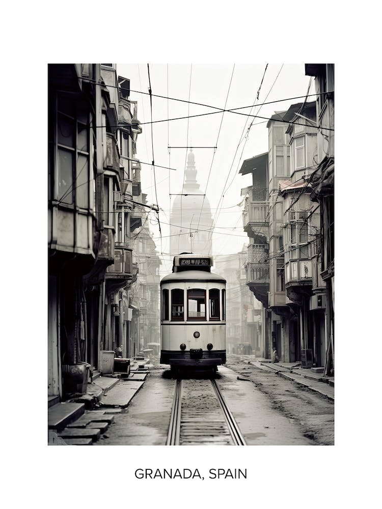 Poster Of Istanbul, Turkey, Photography In Black And White 8