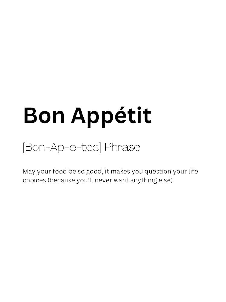 Bon Appétit Definition Meaning