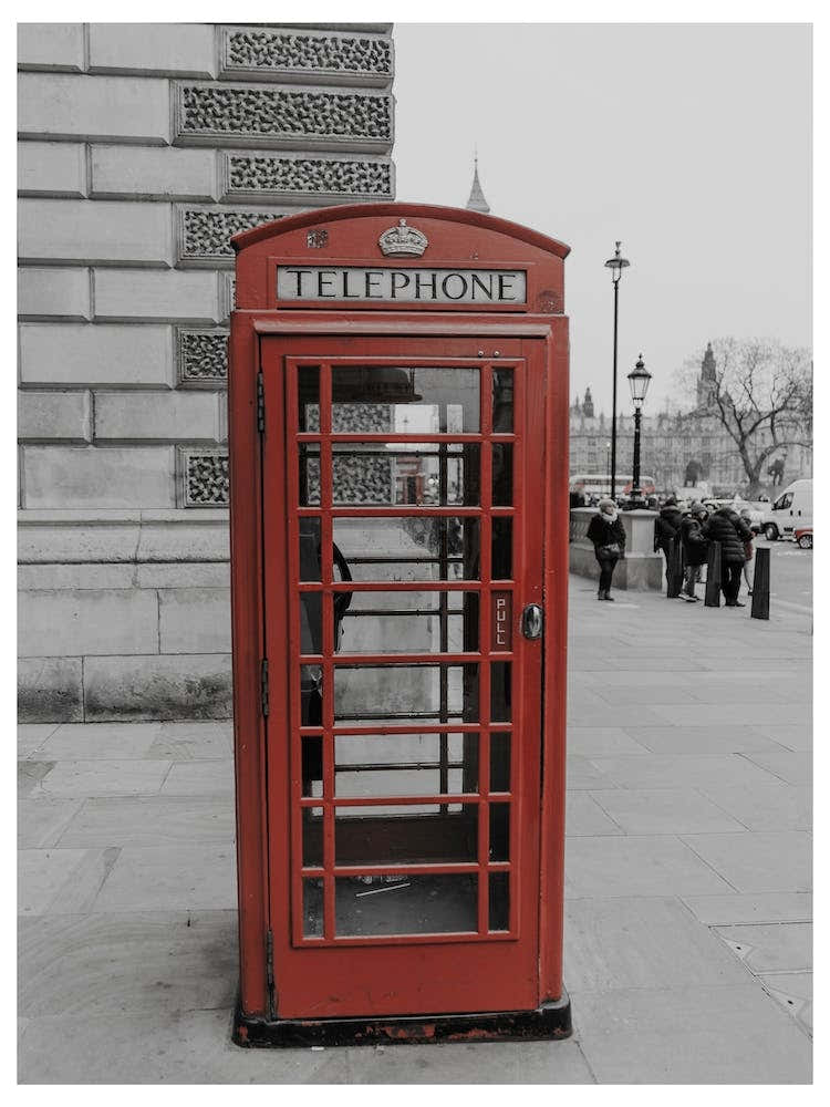 Vintage London Red Phone Box