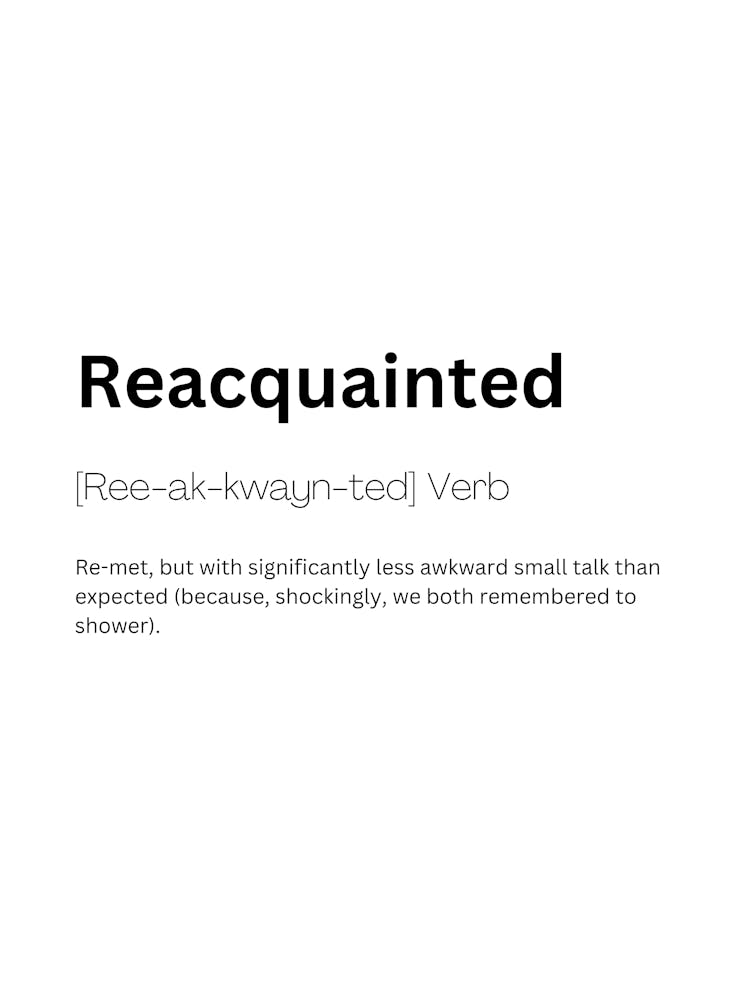 Reacquainted Definition Meaning