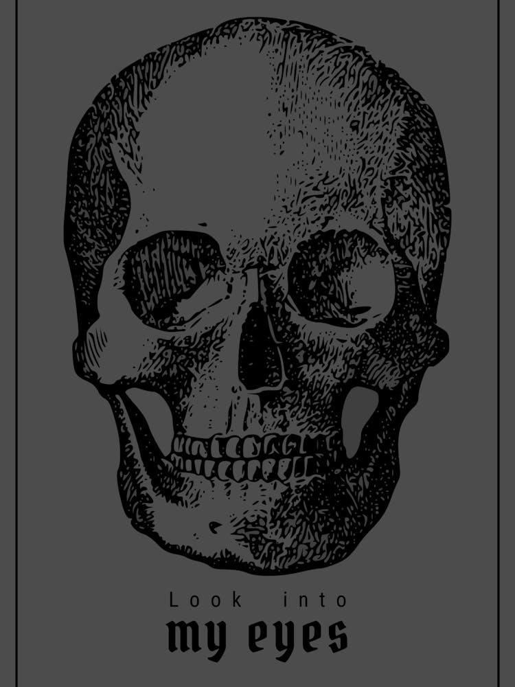 Humoristic Gothic Skull