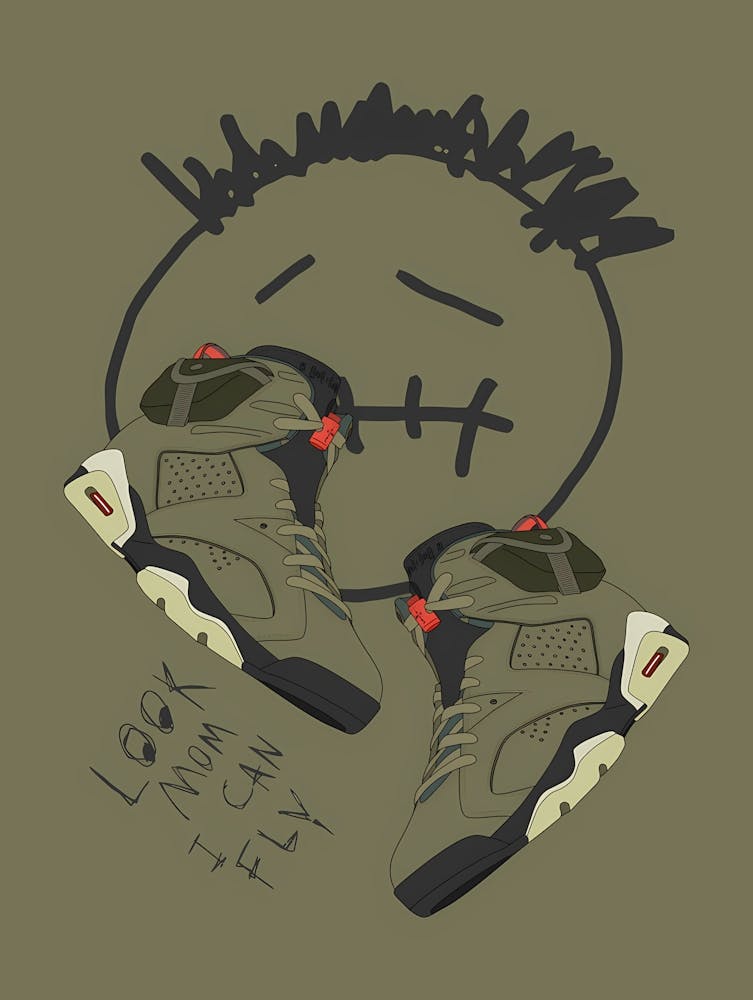 Air Jordan 6 - Travis Scott Air Jordan 6 - Cactus Jack Jordan Sneakers