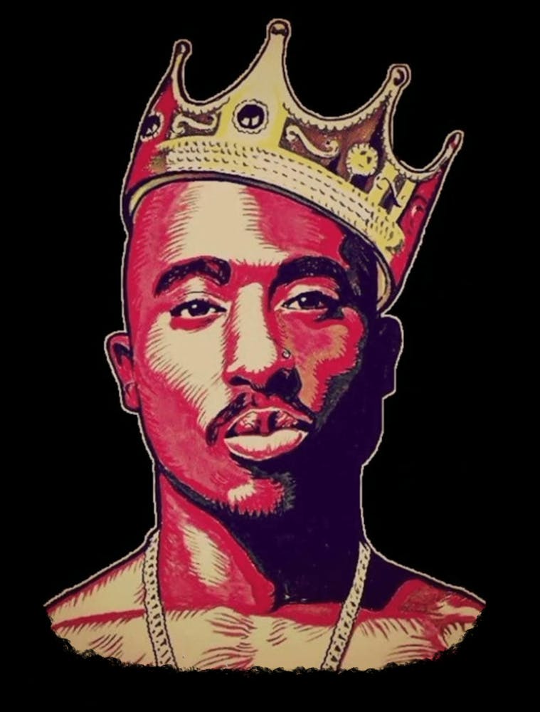 Tupac Shakur king of rap legend
