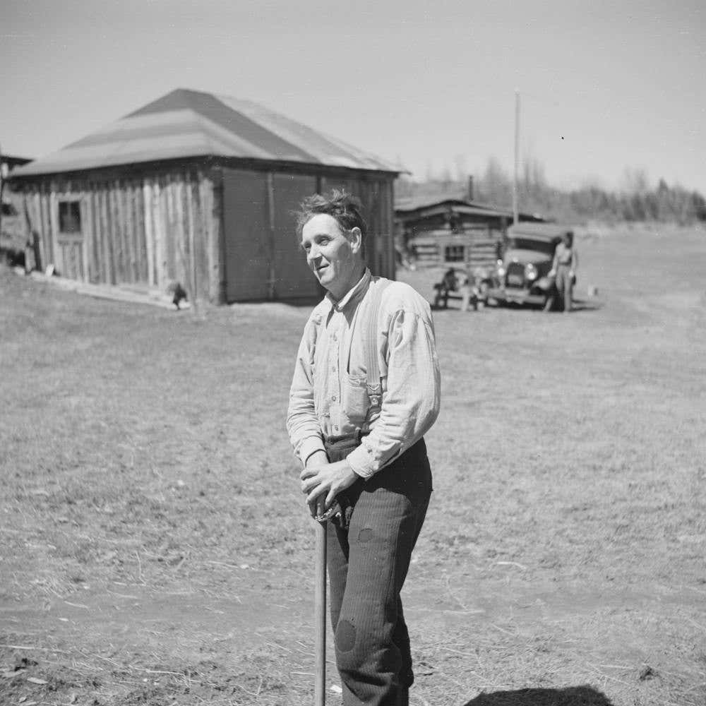 Mr, Henrickson, Resident Of Mansfield, Michigan, Once A Prosperous Mining Town By Russell Lee