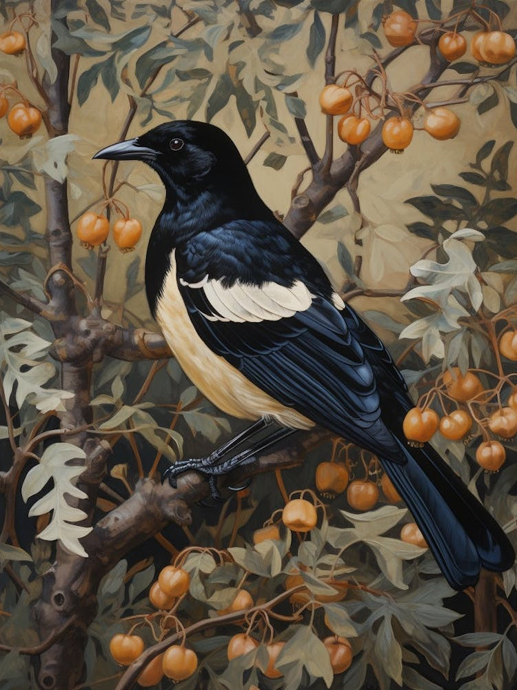Dark And Moody Botanical Magpie 5