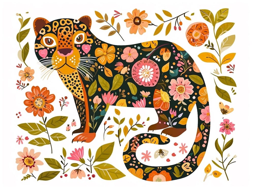 Little Floral Jaguar 4