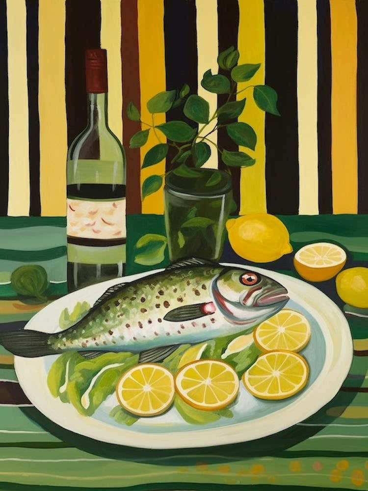 Cod 2 Italian Still Life Painting