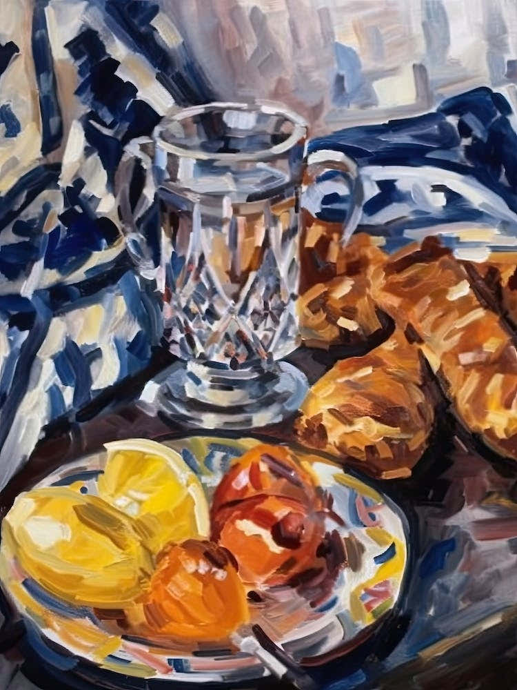 Croissant Painting 1