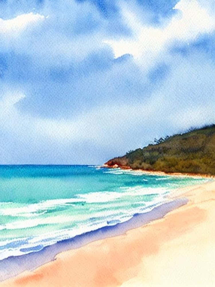 Pearl Beach, Australia Watercolour