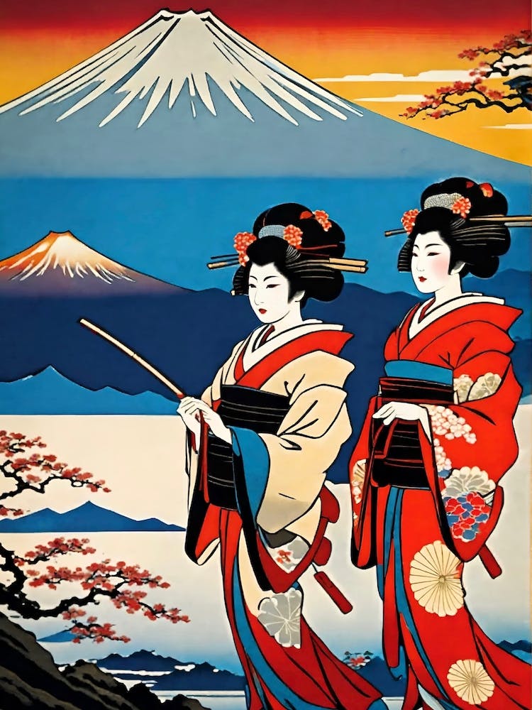 Two Geisha Women