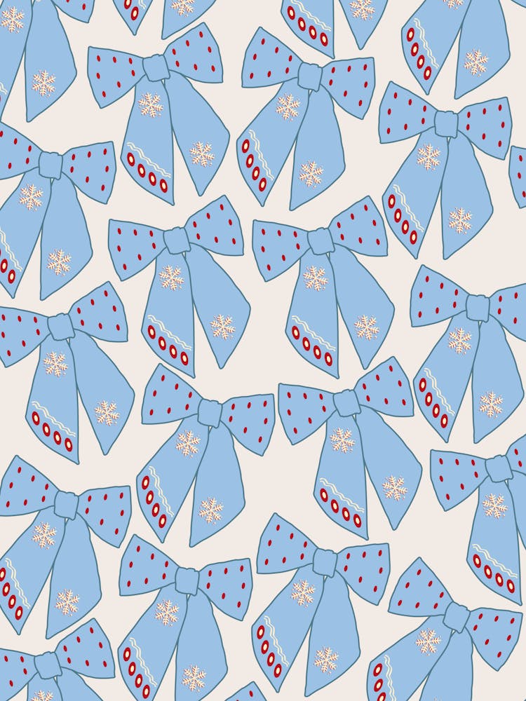 Blue Bows Coquette