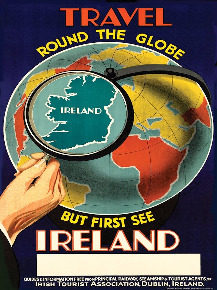 See Ireland First, Vintage Travel Poster