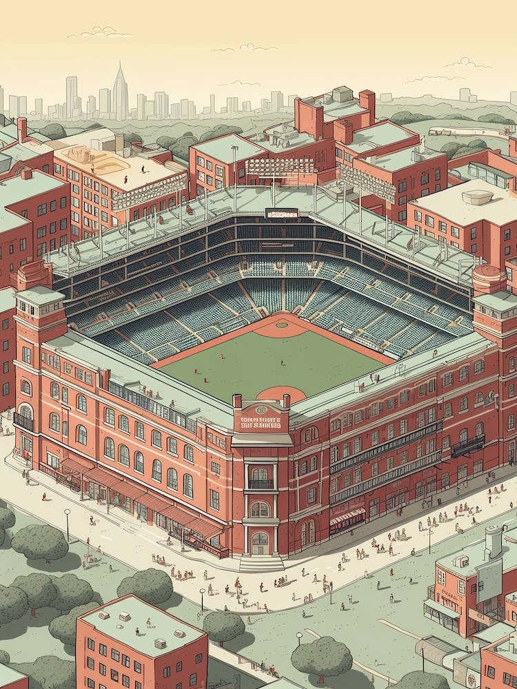 Fenway Park United States Travel Illustration 3