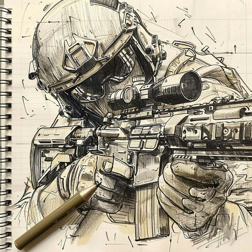 Soldier Drawing