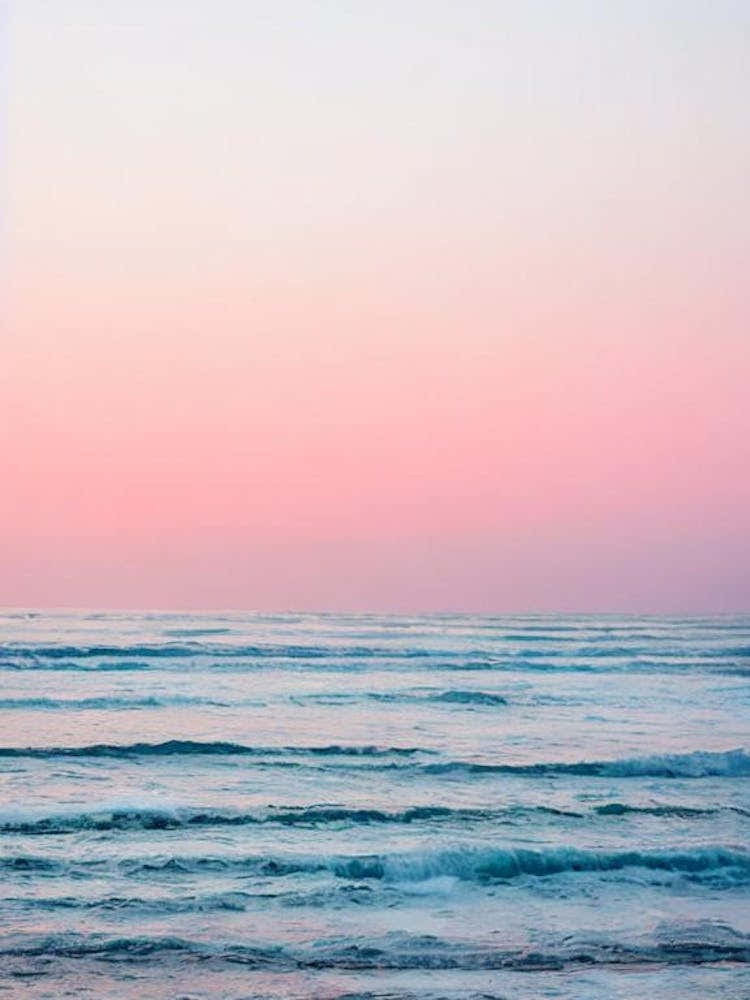 Anjuna Beach, Goa, India Pink Photography 1