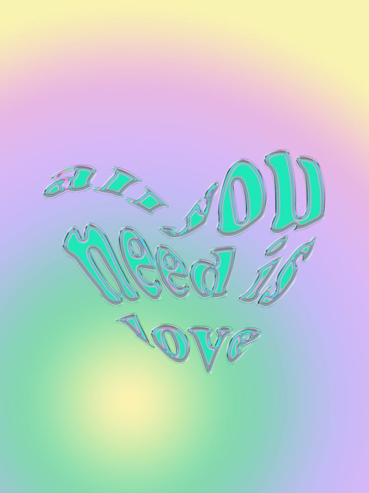 All You Need Is Love Y2k Aesthetic