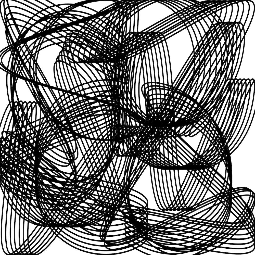 Abstract Black And White Drawing 1