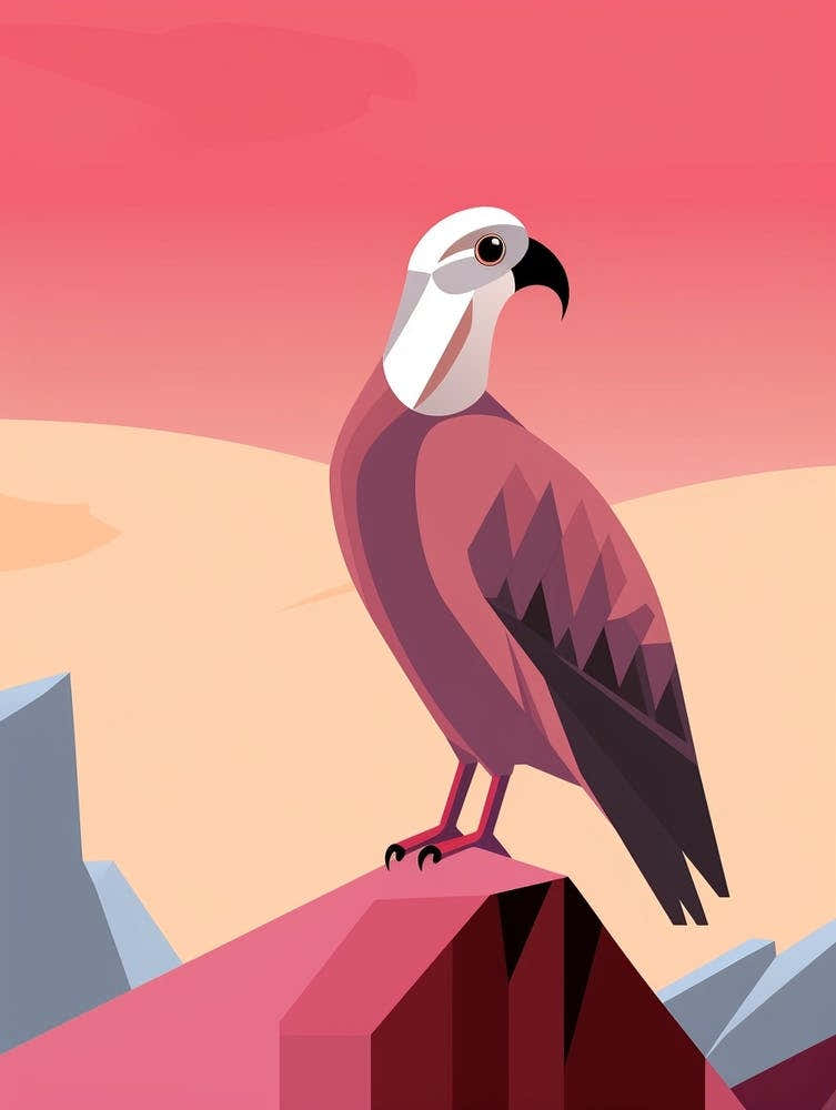 Minimalist Vulture 2 Illustration