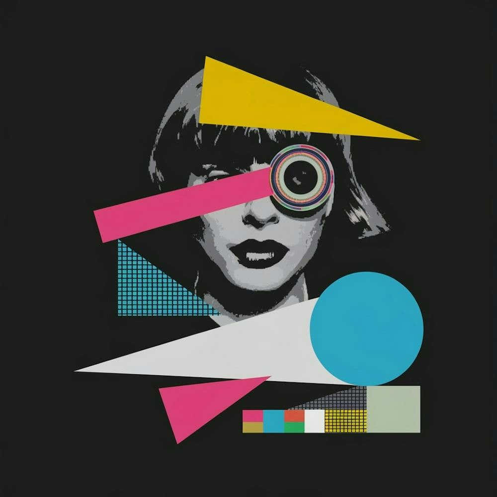 Woman With A Colorful Eye