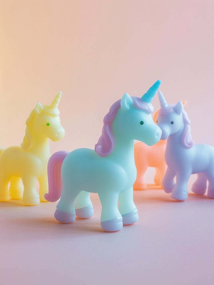 Rainbow Pastel Toy Unicorn Friends 2