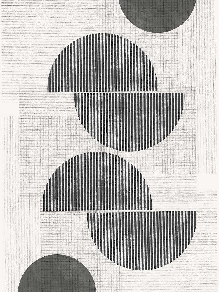 Mid Century Modern Retro Geometric Wall Art, Watercolor trend, Minimalism Art