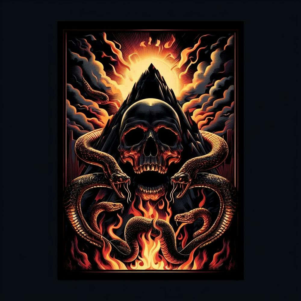 Skull And Snakes