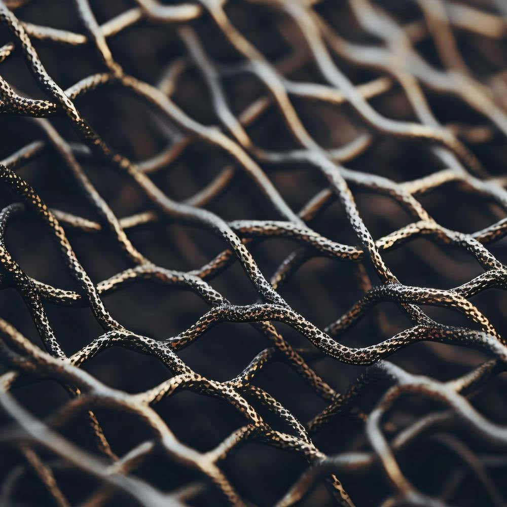 Close Up Of A Wire Mesh