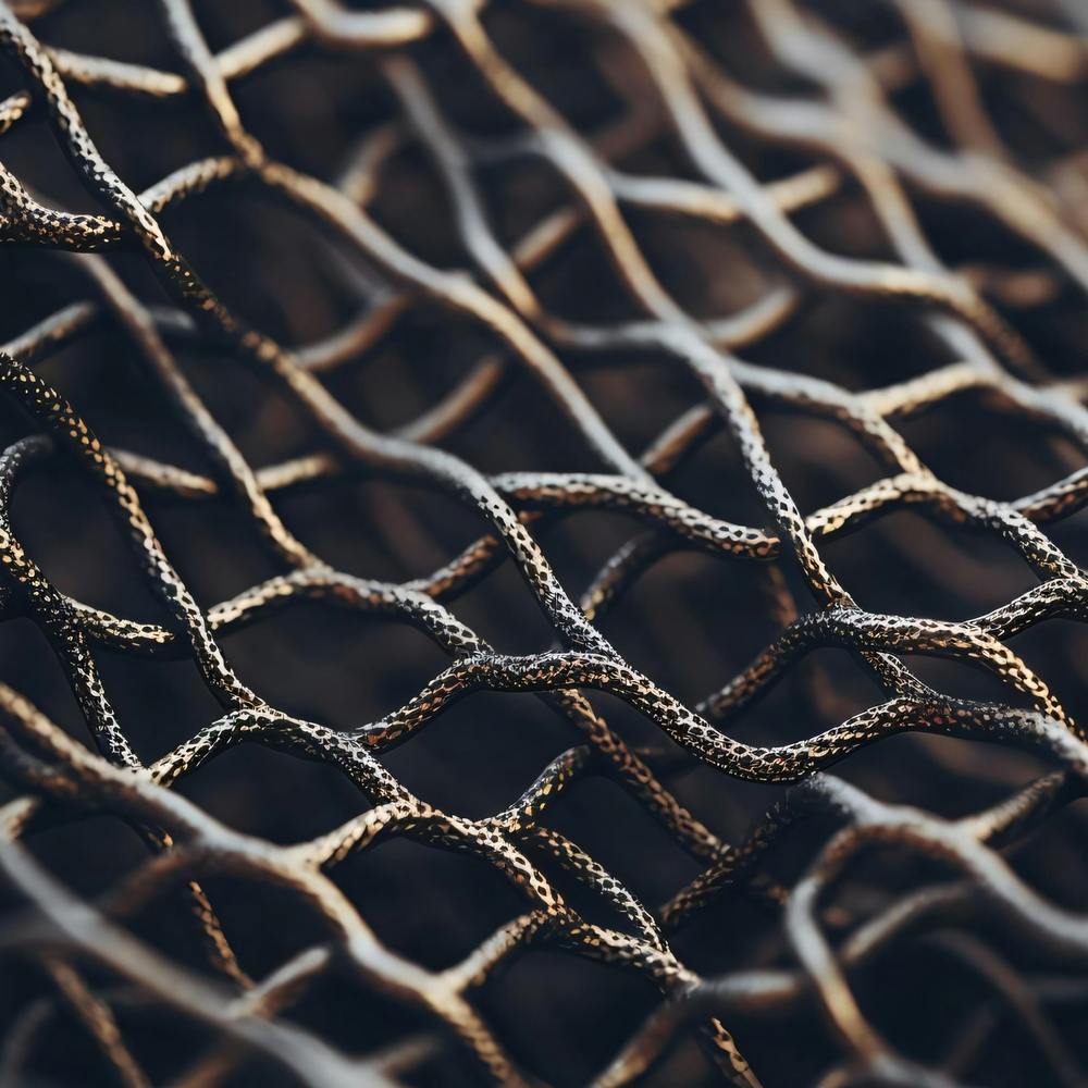 Close Up Of A Wire Mesh