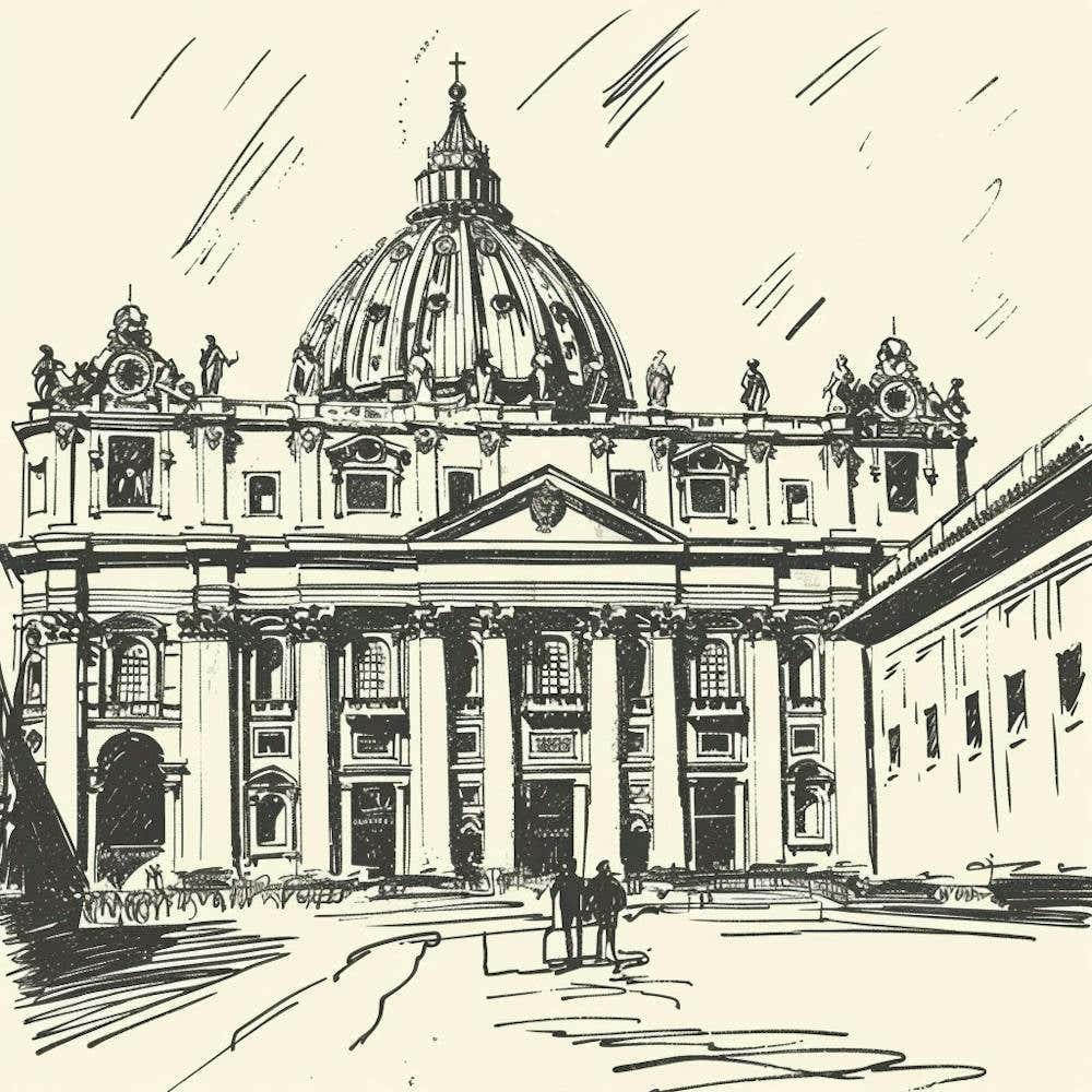 A Vatican City Hand Drawn Sketch Illustration 1720444795 2
