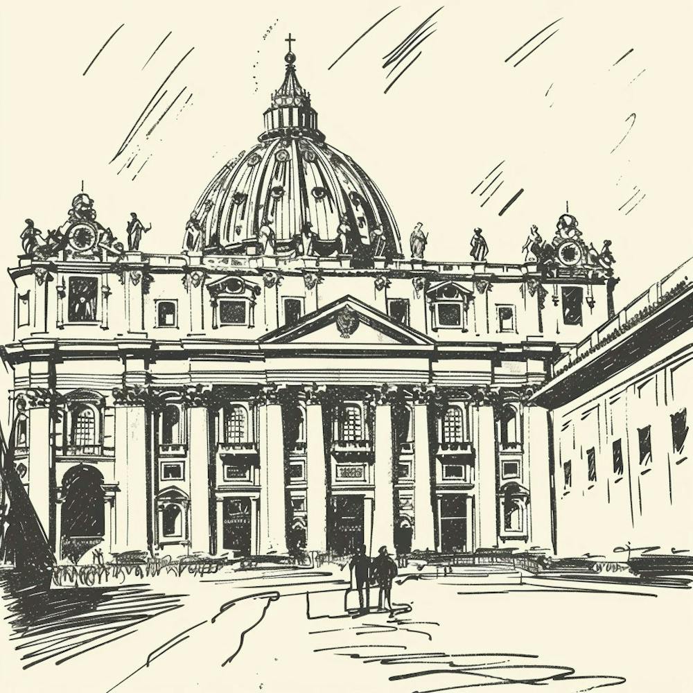 A Vatican City Hand Drawn Sketch Illustration 1720444795 2