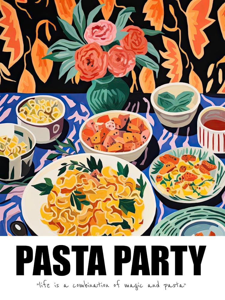 Pasta Party, Matisse Inspired 04