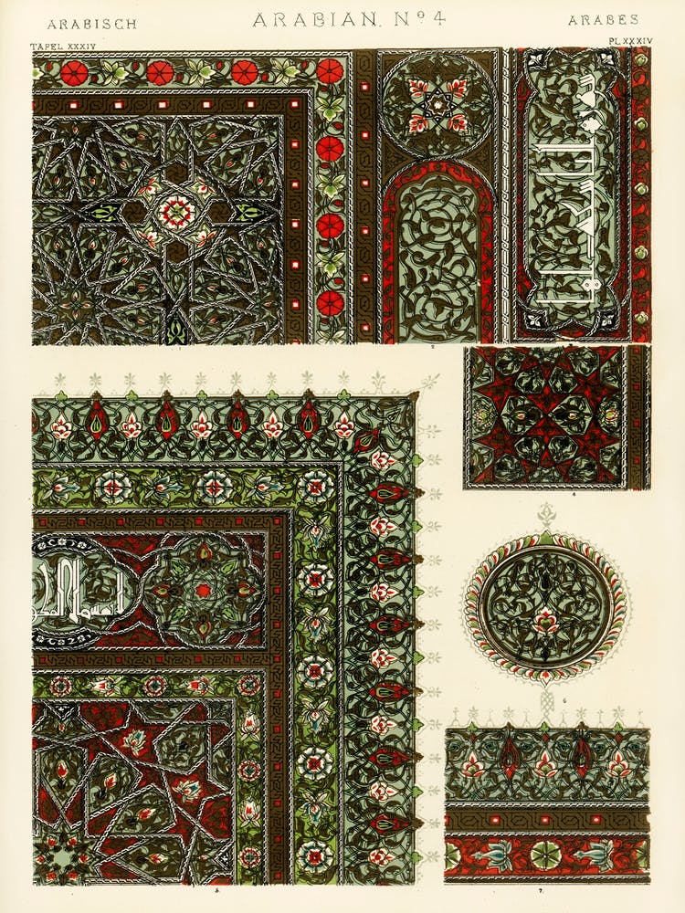 Vintage Pattern Illustration, Owen Jones