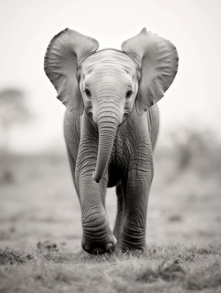 Baby Elephant In The Wild
