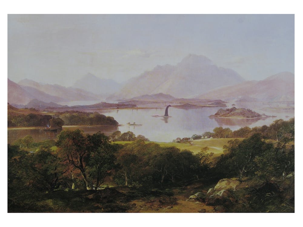 Loch Ness Monster - Scottish Landscape Parody